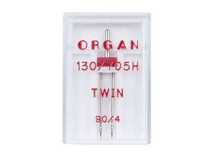 Иглы Organ двойные 90\4 ( 1 шт)